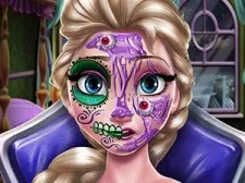 Elsa Scary Halloween Makeup